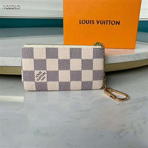 lv damier azur key pouch